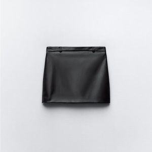 Zara Faux Leather Mini Skirt